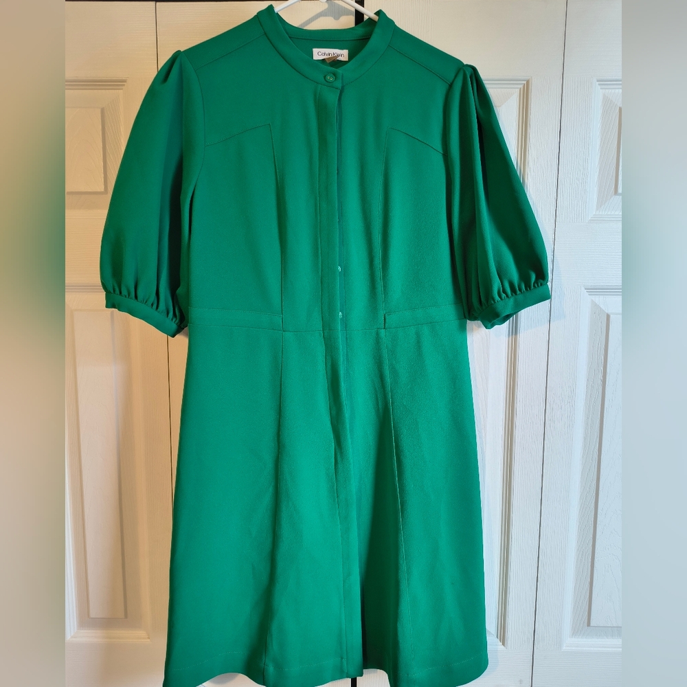 Calvin Klein Emerald Green Dress